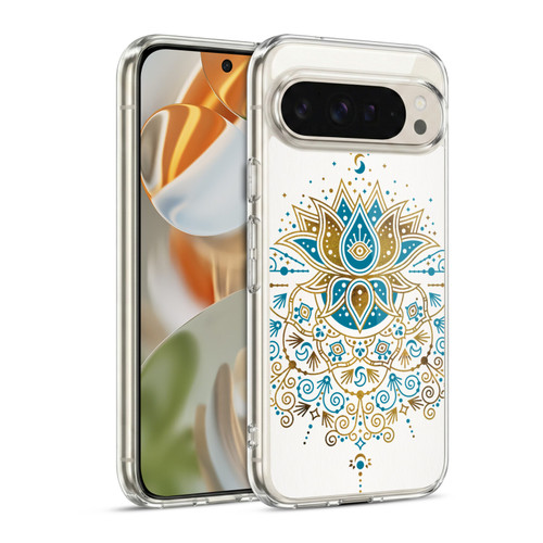 Cat Coquillette Patterns 6 Lotus Bloom Mandala 4 Soft Gel Case for Google Pixel 9 / Pixel 9 Pro