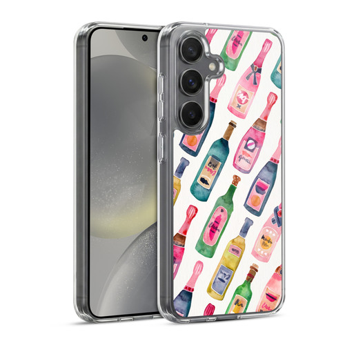 Cat Coquillette Patterns 6 Champagne Pattern Soft Gel Case for Samsung Galaxy S24 5G & MagSafe