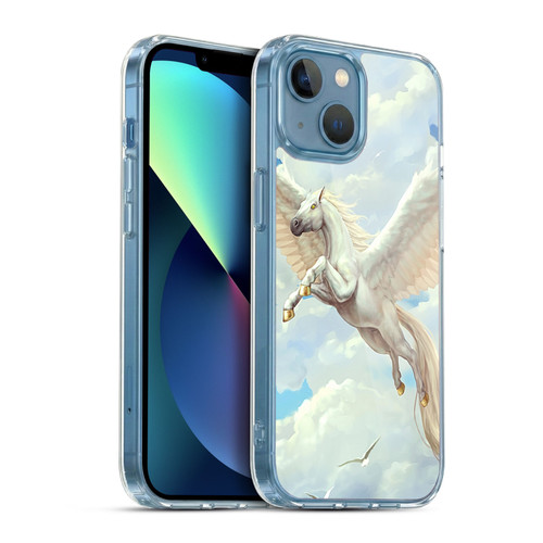 Christos Karapanos Mythical Art Pegasus Soft Gel Case for Apple iPhone 13 Mini & MagSafe