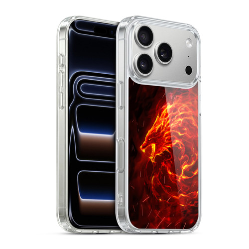 Christos Karapanos Mythical Art Wolf Spirit Soft Gel Case for Apple iPhone 17 Pro