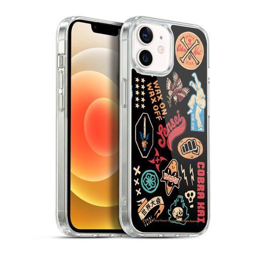 Cobra Kai Season 5 Key Art Icons Pattern Soft Gel Case for Apple iPhone 12 / iPhone 12 Pro & MagSafe