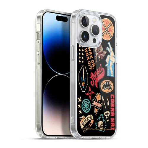 Cobra Kai Season 5 Key Art Icons Pattern Soft Gel Case for Apple iPhone 13 Pro Max & MagSafe