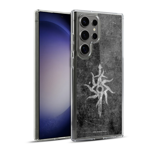 EA Bioware Dragon Age Inquisition Graphics Distressed Symbol Soft Gel Case for Samsung Galaxy S23 Ultra 5G & MagSafe