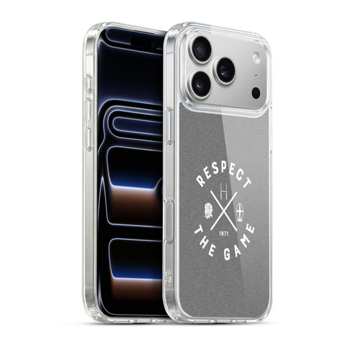 England Rugby Union Typography  Respect The Game Soft Gel Case for Apple iPhone 17 Pro Max