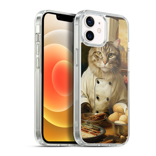 Michael David Ward Humor & Botanicals Cat Chef Soft Gel Case for Apple iPhone 12 / iPhone 12 Pro & MagSafe