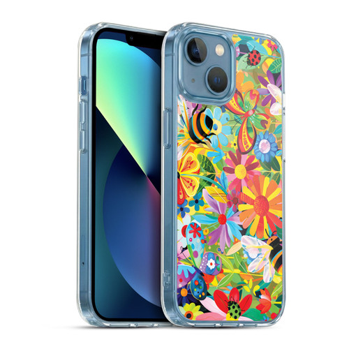 Michael David Ward Humor & Botanicals Happy Garden Soft Gel Case for Apple iPhone 13 Mini & MagSafe