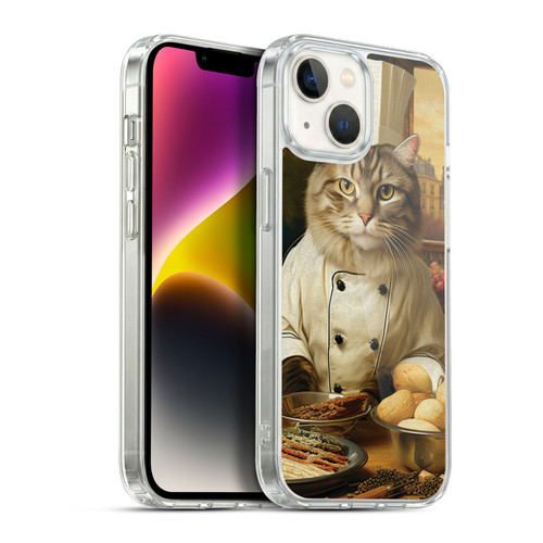 Michael David Ward Humor & Botanicals Cat Chef Soft Gel Case for Apple iPhone 14
