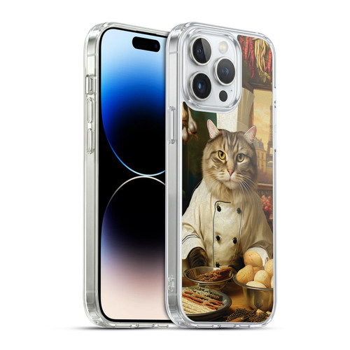 Michael David Ward Humor & Botanicals Cat Chef Soft Gel Case for Apple iPhone 14 Pro Max & MagSafe