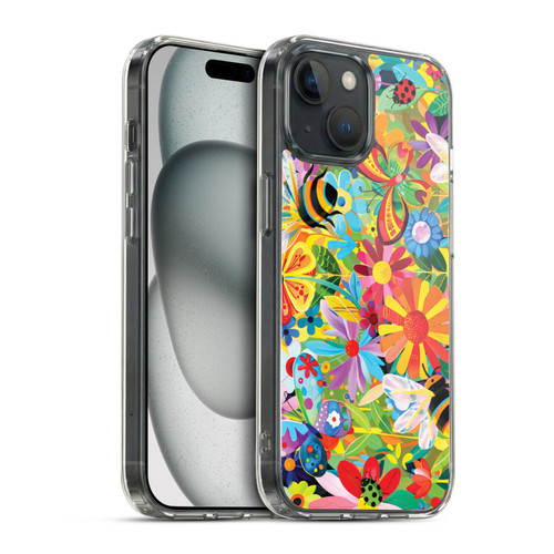 Michael David Ward Humor & Botanicals Happy Garden Soft Gel Case for Apple iPhone 15 & MagSafe