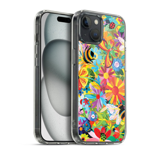 Michael David Ward Humor & Botanicals Happy Garden Soft Gel Case for Apple iPhone 15 Plus & MagSafe