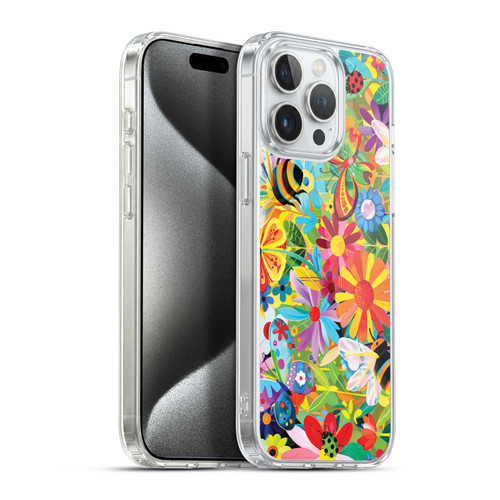 Michael David Ward Humor & Botanicals Happy Garden Soft Gel Case for Apple iPhone 15 Pro Max & MagSafe