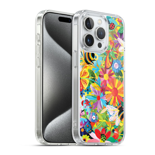 Michael David Ward Humor & Botanicals Happy Garden Soft Gel Case for Apple iPhone 15 Pro & MagSafe