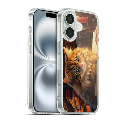 Michael David Ward Humor & Botanicals Boom Shop Kitty Soft Gel Case for Apple iPhone 16 & MagSafe