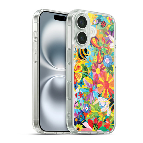 Michael David Ward Humor & Botanicals Happy Garden Soft Gel Case for Apple iPhone 16 & MagSafe