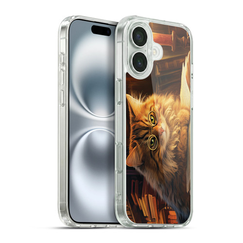 Michael David Ward Humor & Botanicals Boom Shop Kitty Soft Gel Case for Apple iPhone 16 Plus & MagSafe