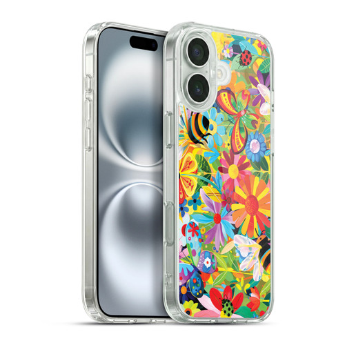 Michael David Ward Humor & Botanicals Happy Garden Soft Gel Case for Apple iPhone 16 Plus & MagSafe