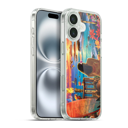 Michael David Ward Humor & Botanicals Paradise Soft Gel Case for Apple iPhone 16 Plus & MagSafe