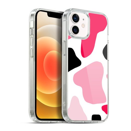Grace Illustration Cow Prints Pink Soft Gel Case for Apple iPhone 12 / iPhone 12 Pro & MagSafe