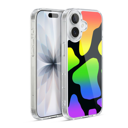 Grace Illustration Cow Prints Rainbow Soft Gel Case for Apple iPhone 17