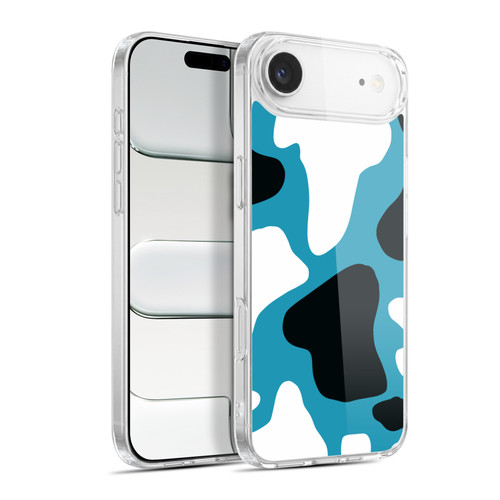 Grace Illustration Cow Prints Blue Soft Gel Case for Apple iPhone 17 Air