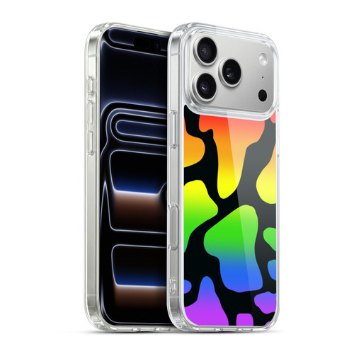 Grace Illustration Cow Prints Rainbow Soft Gel Case for Apple iPhone 17 Pro Max