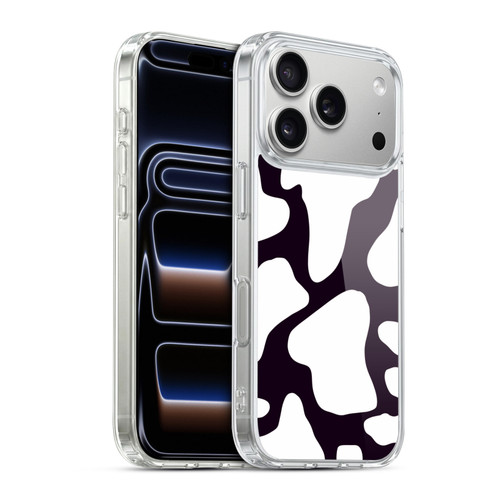 Grace Illustration Cow Prints Black And White Soft Gel Case for Apple iPhone 17 Pro