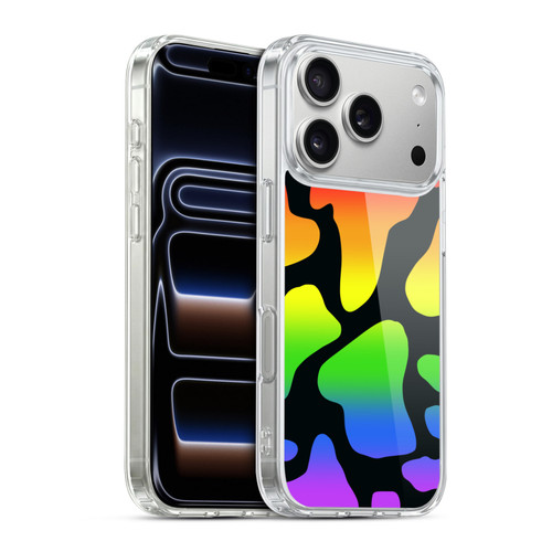 Grace Illustration Cow Prints Rainbow Soft Gel Case for Apple iPhone 17 Pro