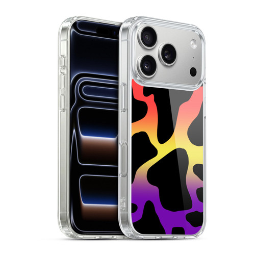 Grace Illustration Cow Prints Sunset Soft Gel Case for Apple iPhone 17 Pro