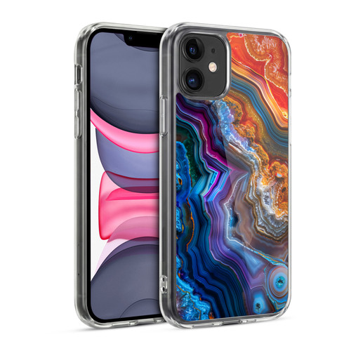 Haroulita Agates Multicolor Soft Gel Case for Apple iPhone 11