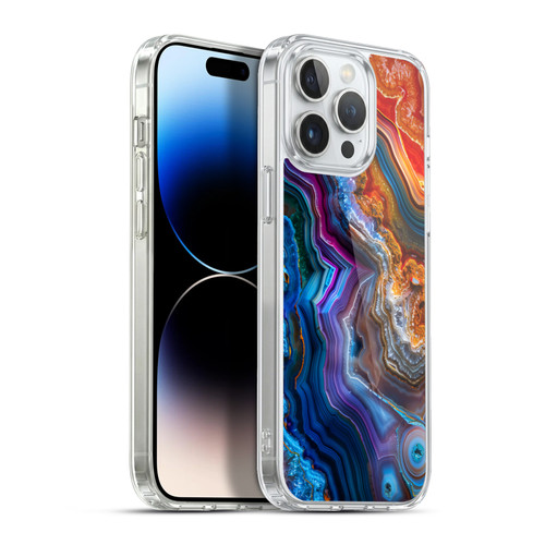 Haroulita Agates Multicolor Soft Gel Case for Apple iPhone 13 Pro Max & MagSafe