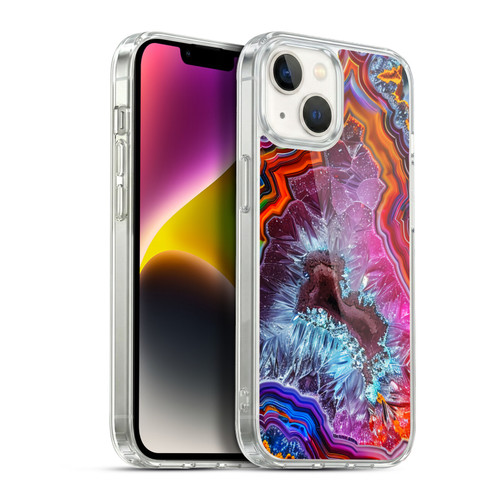 Haroulita Agates Colorful Soft Gel Case for Apple iPhone 14