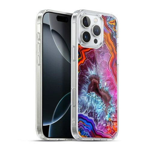 Haroulita Agates Colorful Soft Gel Case for Apple iPhone 16 Pro Max & MagSafe