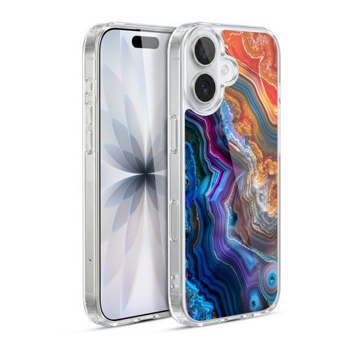 Haroulita Agates Multicolor Soft Gel Case for Apple iPhone 17