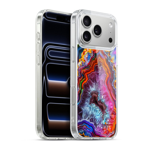 Haroulita Agates Colorful Soft Gel Case for Apple iPhone 17 Pro Max