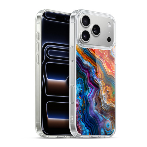 Haroulita Agates Multicolor Soft Gel Case for Apple iPhone 17 Pro Max
