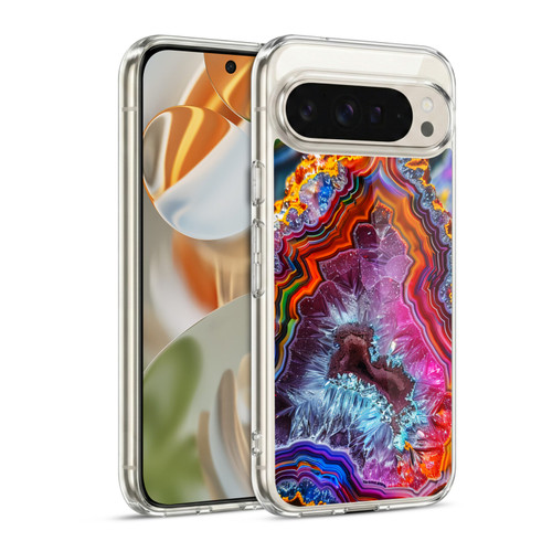 Haroulita Agates Colorful Soft Gel Case for Google Pixel 9 / Pixel 9 Pro