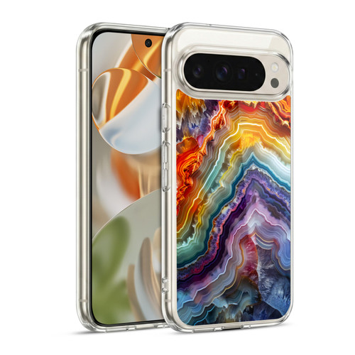 Haroulita Agates Stripes Soft Gel Case for Google Pixel 9 / Pixel 9 Pro