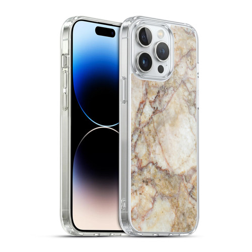 Haroulita Marble Taupe 2 Soft Gel Case for Apple iPhone 14 Pro Max & MagSafe