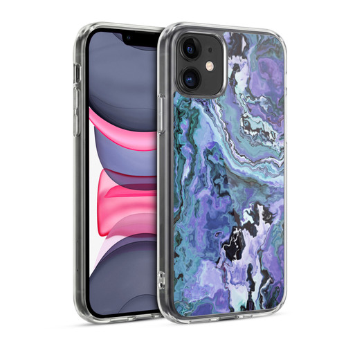 Haroulita Marble 2 Indigo Violet Soft Gel Case for Apple iPhone 11