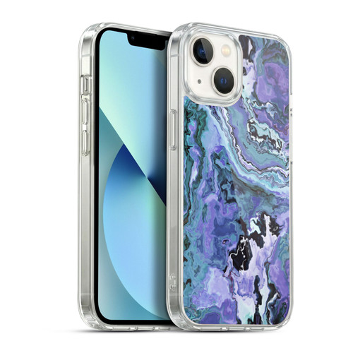 Haroulita Marble 2 Indigo Violet Soft Gel Case for Apple iPhone 13