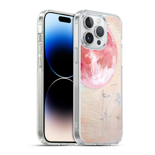 Mai Autumn Space And Sky Pink Moon Soft Gel Case for Apple iPhone 14 Pro Max & MagSafe