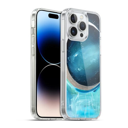 Mai Autumn Space And Sky Silver Moon Garden Soft Gel Case for Apple iPhone 14 Pro Max & MagSafe