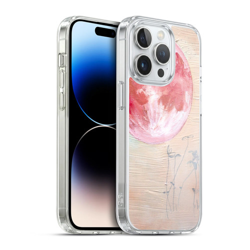 Mai Autumn Space And Sky Pink Moon Soft Gel Case for Apple iPhone 14 Pro & MagSafe