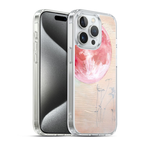 Mai Autumn Space And Sky Pink Moon Soft Gel Case for Apple iPhone 15 Pro & MagSafe