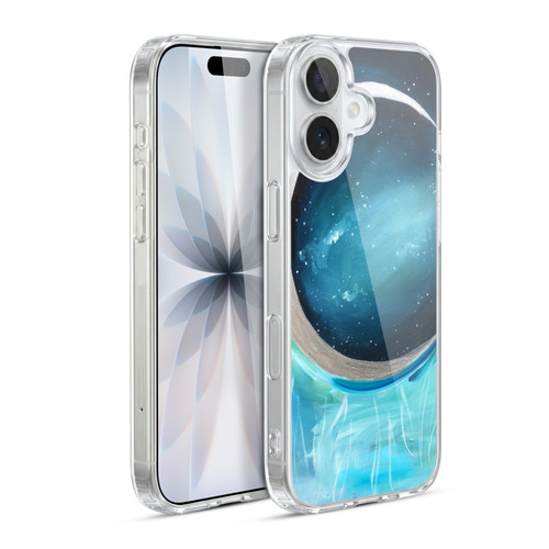 Mai Autumn Space And Sky Silver Moon Garden Soft Gel Case for Apple iPhone 17