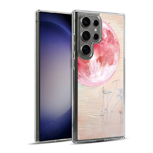 Mai Autumn Space And Sky Pink Moon Soft Gel Case for Samsung Galaxy S23 Ultra 5G & MagSafe