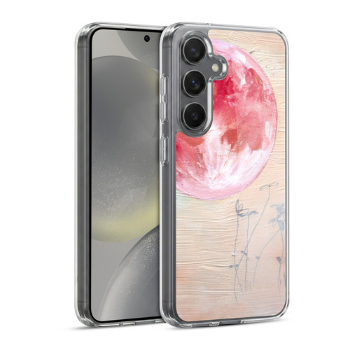 Mai Autumn Space And Sky Pink Moon Soft Gel Case for Samsung Galaxy S24 5G & MagSafe