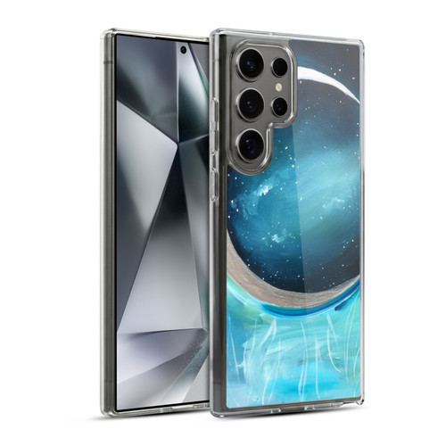 Mai Autumn Space And Sky Silver Moon Garden Soft Gel Case for Samsung Galaxy S24 Ultra 5G & MagSafe