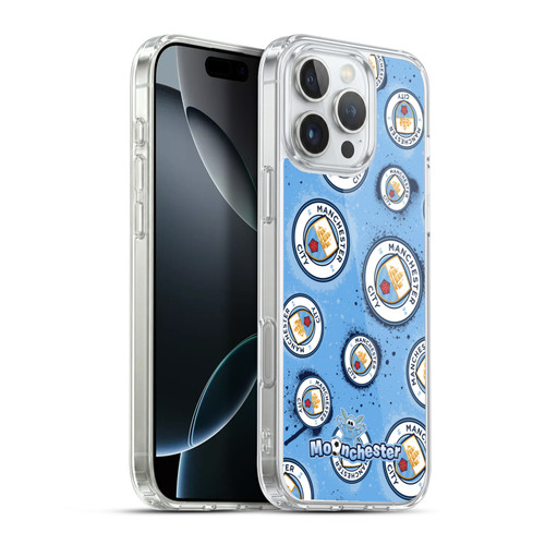 Manchester City Man City FC Moonchester & Moonbeam Logo Soft Gel Case for Apple iPhone 16 Pro Max & MagSafe