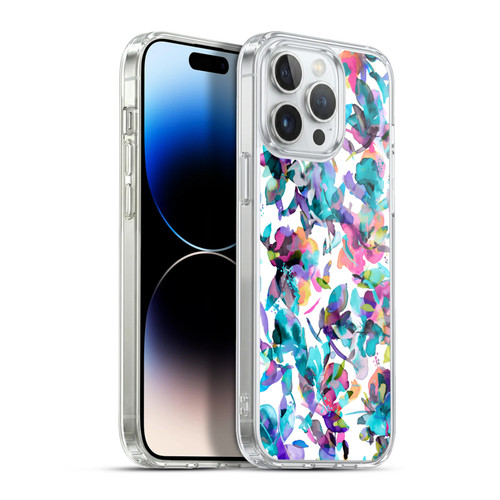 Ninola Botanical Patterns Watery Hibiscus Soft Gel Case for Apple iPhone 13 Pro Max & MagSafe